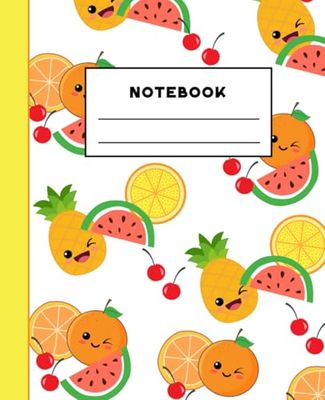 Summer Fresh Notebook: Composition Notebook, Wide Ruled Lined, blank pages, 7.5 by 9.25 inches, For Students, Teens, Kids, Adults