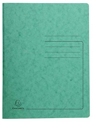 Exacompta - Archivadores de archivadores impresos (A4, 25 unidades), color verde