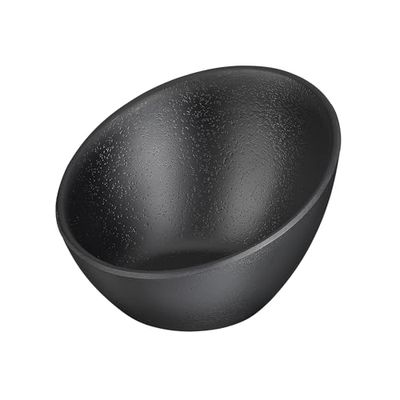 APS bol Ø 16 cm, H: 10 cm mélamine, noir, Steinoptik