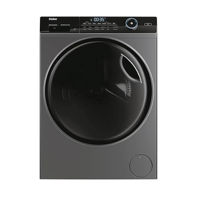 Haier I-Pro Series 5 Freestanding Washer Dryer, 8 Kg Wash + 6 Kg Dry, 1400 RPM, Direct Motion Motor, Wi-Fi, I-Refresh & Anti-Bacterial Treatment, Anthracite, 60x62x85 cm - HWD80-B14959S8NU1