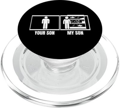 Fishkeeping Your Son My Son Dad Mom Funny Fishkeeper PopSockets PopGrip for MagSafe