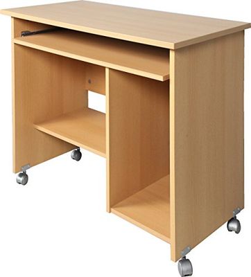 GERMANIA DIE MÖBELMACHER Mesa para Ordenador, Engineered Wood, Beech Replica, 90 x 72 x 48cm