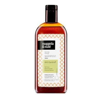 Nuggela & Sulé Shampooing Antipelliculaire. À l’Extrait d’Oignon Rouge et à la Piroctone Olamine. Élimine les Pellicules Grasses et Sèches. 1 x 250 ml