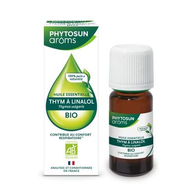 PHYTOSUN AROMS Huile Essentielle de Thym à Linalol BIO, 100 Pour cent Pure et Naturelle - 5 ml