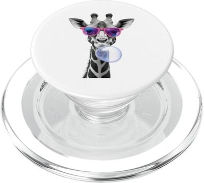 Jirafa divertida jirafa burbuja jirafa gafas jirafa PopSockets PopGrip para MagSafe