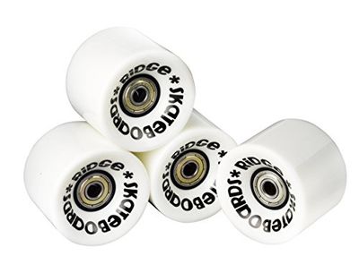 Ridge Skateboards Unisex delar: 59 mm Cruiser Skateboardhjul, vit, R-LOGO-CW