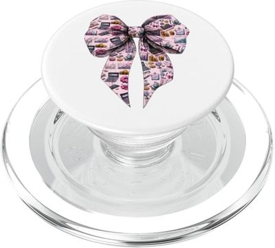 Coquette Bow Economía Profesor Economía Chica Mamá Día de la Madre PopSockets PopGrip para MagSafe