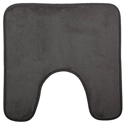5 five simply smart 5FIVE Tapis Contour DE WC A MEMOIRE DE Forme 48X48 (Gris)