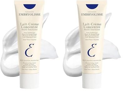Embryolisse - Lait-Crème Concentré - 3 in 1 Multifunction Moisturiser - Primer, Moisturiser, and Make-up Remover - Moisturises, Nourishes and Repairs the Skin - Satin Finish - 30ml (Pack of 2)