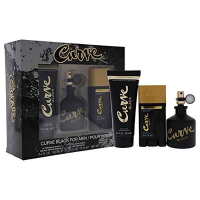 Liz Claiborne Coffret Cadea Curve Noir pour Homme 3 Pièces 3 Unités