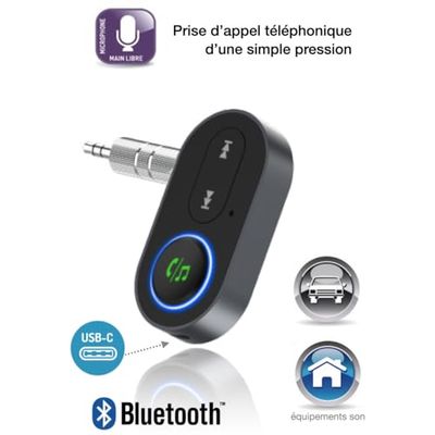 AUTO-T 540110 Transmetteur Récepteur Bluetooth pour Appareils équipés d'une Prise Jack