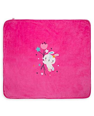 Gewatteerde deken Chic Bunny, Roze, casual