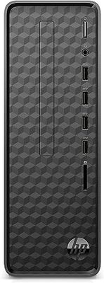 HP S01-aF2000sl Slim Desktop, Intel Celeron J4025, 4GB Ram DDR4-2400 MHz, 128GB SSD NVMe PCIe, Scheda Grafica Intel UHD 600 Integrata, PSU CA Smart da 65W, 6 USB-A, Windows 11 Home, Nero