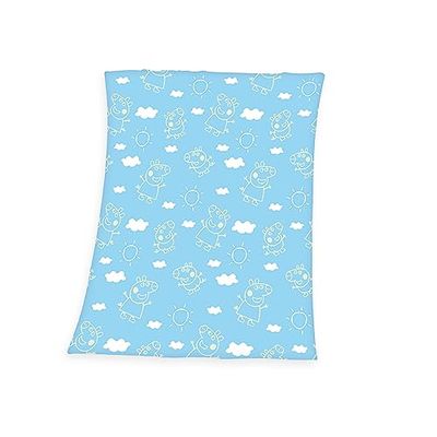 Herding Couverture Polaire Peppa Pig, 130 x 170 cm, S'illumine dans le noir, Glow in the dark, 100% polyester, Polaire