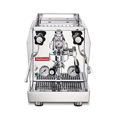 La Pavoni Semi-Professional Coffee Maker with a Capacity of 1.8l from Smeg Evoluzione Botticelli LPSGEV01EU, Steel