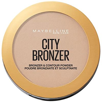 MAYBELLINE City Bronzer Pós bronzeadores mate para peles médias, tom 250 Warm Medium, 8 g (embalagem de 1)