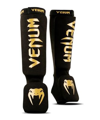 Venum, Kontact Protège-Tibias, Homme, XL, Noir/Or