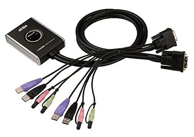 ATEN 2-PORT USB DVI KVM SWITCH WITH CABL