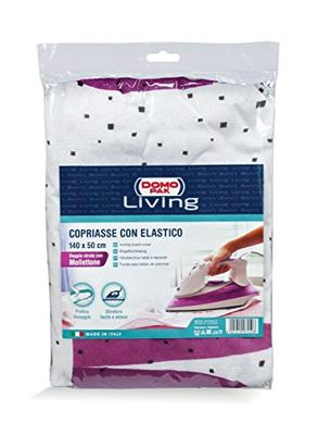 Domopak Living Capa da tábua de passar roupa, algodão, multicolor, 50 x 140 x 0,5 cm