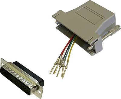 BKL Electronic 10121127 - Adattatore D-SUB, 25 poli, presa RJ12, 1 pezzo singolo