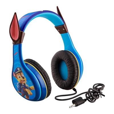 eKids PW-140CH - Cuffie Paw Patrol con design chase e limitazione del volume per bambini e fascia regolabile per la testa per un colore extra leggero