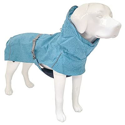 Croci Hiking - Abrigo Impermeable para Perros, Makalu, Forro termorregulador, Turquesa, 55 cm