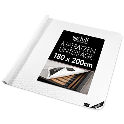 chill SLEEPLONGER Coprimaterasso, Poliestere, Bianco, 180 x 200