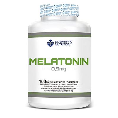 Scientiffic Nutrition - Melatonin 0,9mg, Melatonina, Complemento Alimenticio que Ayuda con el Insomnio y a Mejorar la Calidad del Mismo - 100 Cápsulas