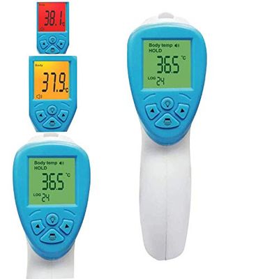 Deltasat X001 Thermomètre frontal numérique sans contact pour enfants avec mesure instantanée Alarme de fièvre Thermomètre professionnel corps Convient pour bébés et adultes