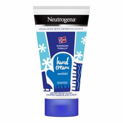 Neutrogena Hand Cream Concentrated Scented (50 ml), Soothing Moisturising Cream with 40% Glycerine + Vitamin E for Extremely Dry, Cracked Hands