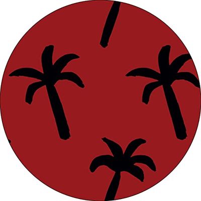 Bonateks, Ronde digitaal bedrukte muismat, antislip onderkant, voor kantoor en thuis, diameter: 22 cm