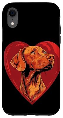 Valentine's Day Vizsla Dog Valentine Case for iPhone XR