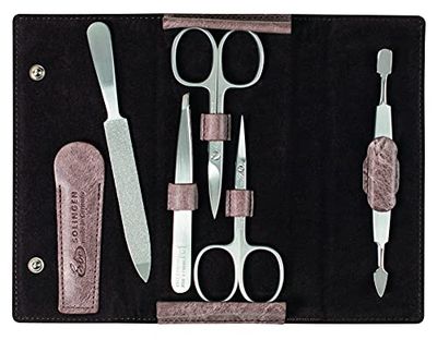 Erbe Manicure Set - Press Stud Case "Deep Desert" Series 5 Pieces