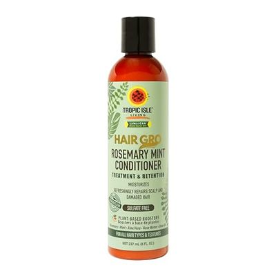 Hair Gro Rosemary Mint Conditioner 8oz/ 237ml - High Moisturizing, Refresh Scalp and Damaged Hair with Rosemary Mint Infused Formula, Nourshes, Provides High Shine