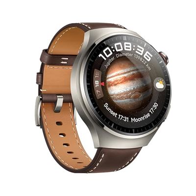 HUAWEI WATCH 4 Pro Smartwatch,Vetro sferico in zaffiro,Check salute Multi-Point in 1 min,eSIM,Nuovi anelli attività,Batteria fino a 21 giorni,Compatibile con Android e iOS,Versione italiana,Pelle