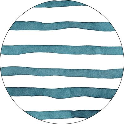 Bonateks, Round Digital Printed Mouse Pad, Non-Slip Base, for Office and Home, Diameter:22cm