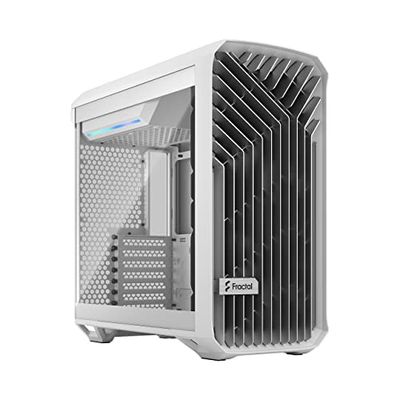 Fractal Design Torrent Compact White Computer Case TG Tempered Glass Clear