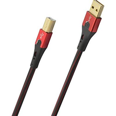 Oehlbach D1C9424 Câble USB-A/USB-B 2.0 5,00 m Noir/Rouge