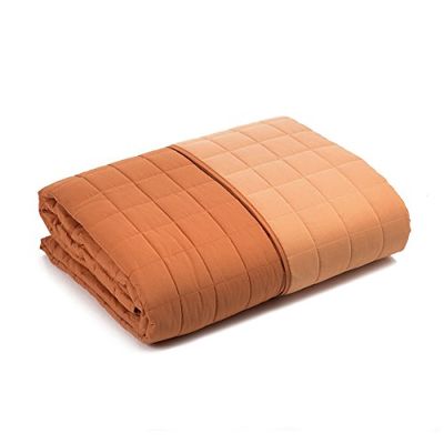 Caleffi 49138 sprei van microvezel voor Frans bed en Frans bed, oranje