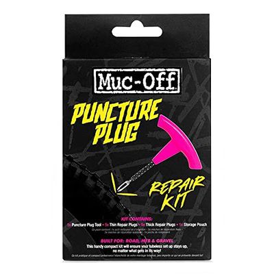 Muc-Off reparationssats för punkteringsplugg – reparationssats för däckpunktering för slanglösa däck – slanglöst kit med däckplugg och däckreparationspluggar