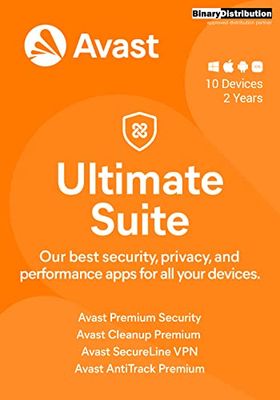 Avast Ultimate 2023, 10 Device 2 Years, Antivirus+Cleaner+VPN+AntiTrack, [PC/Mac/Android] [License]