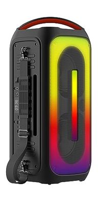 Majestic FLAME 66 PRO Bluetooth partyluidspreker, LED-lamp, USB/MICRO SD/AUX/MIC/GUITAR, microfoon, afstandsbediening, TWS, accu, draaggreep en schouderriem
