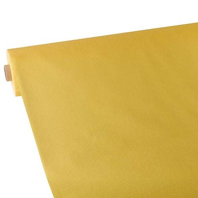 Papstar, tafelkleed, doek-achtig, vlies "soft seletion plus" 25 m x 1,18 m geel op rol, 84937