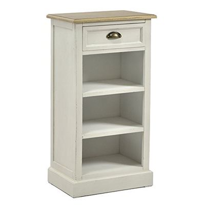 Vacchetti Giuseppe 8029680000 Mobile Vichy, 1 Cassetto e 3 Ripiani, Legno, Bianco, 46x34.5x90 cm