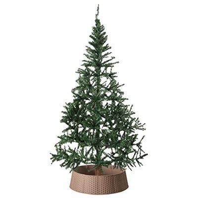 Gardenised Grote Rotan Kraag Boom Rok - Bruin