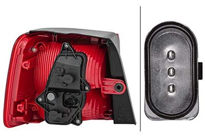 HELLA 2SD 010 468-101 Piloto posterior - Candeeiros incandescentes - branco/vermelho - Parte exterior ECE - para circulação pela esquerda/para circulação pela direita - direita