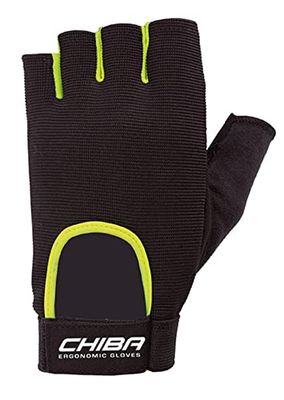 Chiba Gant Adultes Fit XXL Noir/Jaune Fluo