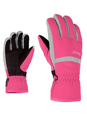 Ziener LEJANO AS(R) Glove Junior, Guanti da Sci/Sport Invernali, Impermeabili, Traspiranti. Bambini, Rosa-Pop Pink, Set da 3
