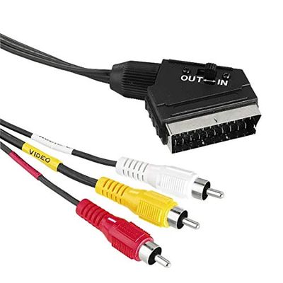 Wentronic 50364-GB audio-video-kabel, scart-stekker naar 4 x RCA-stekker, 2,0 m