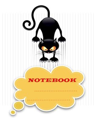 Lined notebook with 3 black cats: 200 lined pages in 21.59x27.94cm(8.5x11 inches) extra large format